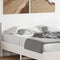 vidaXL - Hoofdbord - 140 - cm - massief - grenenhout - wit