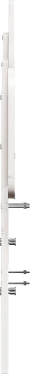 vidaXL - Hoofdbord - 140 - cm - massief - grenenhout - wit