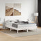 vidaXL - Hoofdbord - 140 - cm - massief - grenenhout - wit