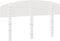 vidaXL - Hoofdbord - 140 - cm - massief - grenenhout - wit