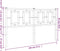 vidaXL - Hoofdbord - 140 - cm - metaal - wit