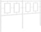 vidaXL - Hoofdbord - 140 - cm - metaal - wit