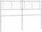 vidaXL - Hoofdbord - 140 - cm - metaal - wit