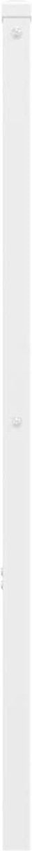 vidaXL - Hoofdbord - 140 - cm - metaal - wit