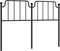 vidaXL - Hoofdbord - 140 - cm - metaal - zwart