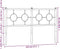 vidaXL - Hoofdbord - 140 - cm - metaal - zwart