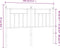 vidaXL - Hoofdbord - 140 - cm - metaal - zwart