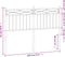 vidaXL - Hoofdbord - 140 - cm - metaal - zwart