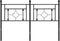 vidaXL - Hoofdbord - 140 - cm - metaal - zwart
