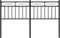 vidaXL - Hoofdbord - 140 - cm - metaal - zwart