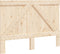 vidaXL - Hoofdbord - 140x104 - cm - massief - grenenhout