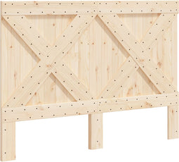 vidaXL - Hoofdbord - 140x104 - cm - massief - grenenhout