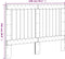vidaXL - Hoofdbord - 140x104 - cm - massief - grenenhout