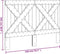 vidaXL - Hoofdbord - 140x104 - cm - massief - grenenhout