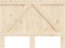 vidaXL - Hoofdbord - 140x104 - cm - massief - grenenhout