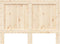 vidaXL - Hoofdbord - 140x104 - cm - massief - grenenhout