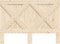 vidaXL - Hoofdbord - 140x104 - cm - massief - grenenhout