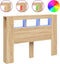 vidaXL - Hoofdbord - 140x18,5x103,5 - cm - bewerkt - hout - sonoma - eikenkleurig