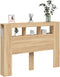 vidaXL - Hoofdbord - 140x18,5x103,5 - cm - bewerkt - hout - sonoma - eikenkleurig