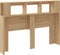 vidaXL - Hoofdbord - 140x18,5x103,5 - cm - bewerkt - hout - sonoma - eikenkleurig