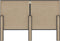 vidaXL - Hoofdbord - 140x200 - cm - getuft - stof - donkergrijs