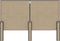 vidaXL - Hoofdbord - 140x200 - cm - stof - donkergrijs