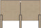 vidaXL - Hoofdbord - 140x200 - cm - stof - donkergrijs