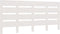 vidaXL - Hoofdbord - 140x3x80 - cm - massief - grenenhout - wit