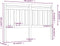 vidaXL - Hoofdbord - 140x4x100 - cm - massief - grenenhout