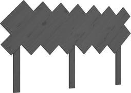 vidaXL - Hoofdbord - 141x3x80,5 - cm - massief - grenenhout - grijs