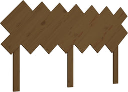 vidaXL - Hoofdbord - 141x3x80,5 - cm - massief - grenenhout - honingbruin