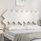 vidaXL - Hoofdbord - 141x3x80,5 - cm - massief - grenenhout - wit