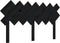 vidaXL - Hoofdbord - 141x3x80,5 - cm - massief - grenenhout - zwart