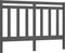 vidaXL - Hoofdbord - 141x4x100 - cm - massief - grenenhout - grijs