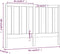 vidaXL - Hoofdbord - 141x4x100 - cm - massief - grenenhout - grijs