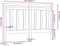 vidaXL - Hoofdbord - 141x4x100 - cm - massief - grenenhout - grijs