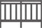 vidaXL - Hoofdbord - 141x4x100 - cm - massief - grenenhout - grijs