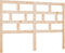 vidaXL - Hoofdbord - 141x4x100 - cm - massief - grenenhout