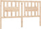 vidaXL - Hoofdbord - 141x4x100 - cm - massief - grenenhout