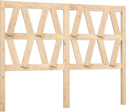 vidaXL - Hoofdbord - 141x4x100 - cm - massief - grenenhout