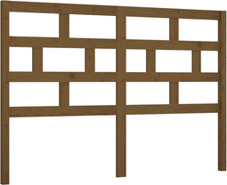 vidaXL - Hoofdbord - 141x4x100 - cm - massief - grenenhout - honingbruin