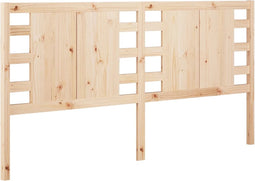 vidaXL - Hoofdbord - 141x4x100 - cm - massief - grenenhout