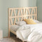 vidaXL - Hoofdbord - 141x4x100 - cm - massief - grenenhout