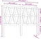 vidaXL - Hoofdbord - 141x4x100 - cm - massief - grenenhout