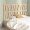 vidaXL - Hoofdbord - 141x4x100 - cm - massief - grenenhout