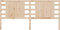 vidaXL - Hoofdbord - 141x4x100 - cm - massief - grenenhout