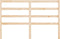 vidaXL - Hoofdbord - 141x4x100 - cm - massief - grenenhout