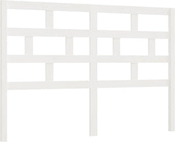 vidaXL - Hoofdbord - 141x4x100 - cm - massief - grenenhout - wit