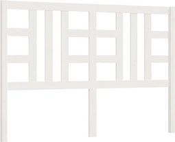 vidaXL - Hoofdbord - 141x4x100 - cm - massief - grenenhout - wit