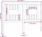 vidaXL - Hoofdbord - 141x4x100 - cm - massief - grenenhout - wit